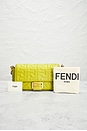 view 9 of 9 Fendi Embossed FF Baguette Shoulder Bag in Green