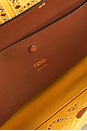 view 6 of 10 Fendi FF Openwork Embroidered Baguette NM Shoulder Bag in Yellow