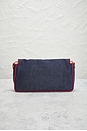 view 3 of 8 Fendi Denim Baguette NM Shoulder Bag in Blue