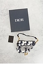 view 9 of 9 Dior Star Embroidered Saddle Bag in Blue & White