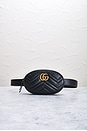 view 2 of 7 Gucci GG Marmont Waist Bag in Black