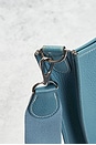 view 7 of 9 Hermes Taurillon Clemence Evelyne I PM Shoulder Bag in Bleu Jean