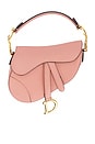 view 1 of 8 Dior Mini Saddle Bag in Pink