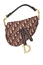 view 1 of 7 Dior Trotter Oblique Mini Saddle Bag in Red