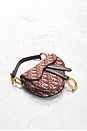 view 4 of 7 Dior Trotter Oblique Mini Saddle Bag in Red