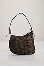 view 3 of 8 Fendi Zebra Oyster Shoulder Bag in Brown