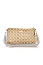 view 1 of 9 Gucci Web Shoulder Bag in Beige