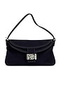 view 1 of 9 Fendi Denim Baguette Shoulder Bag in Blue