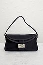 view 2 of 9 Fendi Denim Baguette Shoulder Bag in Blue