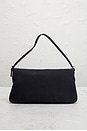 view 3 of 9 Fendi Denim Baguette Shoulder Bag in Blue