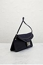 view 4 of 9 Fendi Denim Baguette Shoulder Bag in Blue