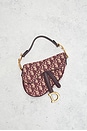 view 2 of 9 Dior Trotter Oblique Mini Saddle Bag in Wine