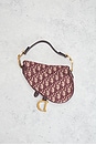 view 3 of 9 Dior Trotter Oblique Mini Saddle Bag in Wine