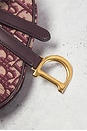view 5 of 9 Dior Trotter Oblique Mini Saddle Bag in Wine