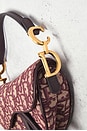 view 8 of 9 Dior Trotter Oblique Mini Saddle Bag in Wine