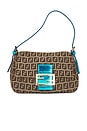 view 1 of 10 Fendi Zucchino Mama Baguette Shoulder Bag in Beige