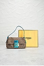 view 10 of 10 Fendi Zucchino Mama Baguette Shoulder Bag in Beige