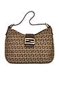 view 1 of 10 Fendi Zucchino Hobo Bag in Brown