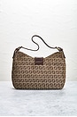 view 3 of 10 Fendi Zucchino Hobo Bag in Brown