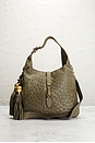 view 2 of 10 Gucci Ostrich Jackie Hobo Bag in Green