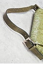 view 8 of 8 Fendi Lizard Trimmed Sequin Baguette Shoulder Bag in Green