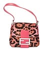 view 1 of 9 Fendi Pony Hair Cheetah Mini Baguette Shoulder Bag in Pink