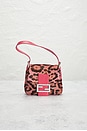 view 2 of 9 Fendi Pony Hair Cheetah Mini Baguette Shoulder Bag in Pink