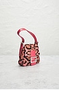 view 4 of 9 Fendi Pony Hair Cheetah Mini Baguette Shoulder Bag in Pink