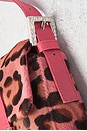 view 9 of 9 Fendi Pony Hair Cheetah Mini Baguette Shoulder Bag in Pink