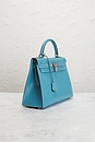 view 4 of 9 Hermes Box Kelly 32 Handbag in Bleu Jean