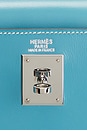 view 5 of 9 Hermes Box Kelly 32 Handbag in Bleu Jean