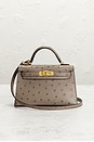 view 2 of 7 Hermes Ostrich Kelly 20 Handbag in Gris