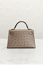 view 3 of 7 Hermes Ostrich Kelly 20 Handbag in Gris