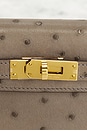 view 6 of 7 Hermes Ostrich Kelly 20 Handbag in Gris
