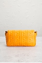view 3 of 9 Fendi Zucca Embossed Baguette NM Shoulder Bag in Orange