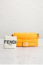 view 9 of 9 Fendi Zucca Embossed Baguette NM Shoulder Bag in Orange