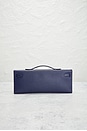 view 3 of 9 Hermes Epsom Kelly Cut Pochette in Navy