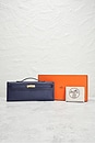 view 9 of 9 Hermes Epsom Kelly Cut Pochette in Navy