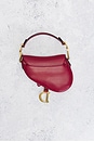 view 3 of 7 Dior Mini Saddle Bag in Red