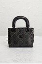 view 3 of 8 Dior Studded Cannage Lady Dior Handbag in Black