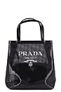 view 1 of 9 Prada Rete Paillettes Tote Bag in Black