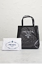 view 9 of 9 Prada Rete Paillettes Tote Bag in Black