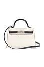 view 1 of 8 Hermes Chevre Kelly 20 Handbag in Black & Craie