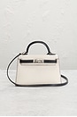 view 2 of 8 Hermes Chevre Kelly 20 Handbag in Black & Craie