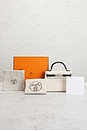 view 8 of 8 Hermes Chevre Kelly 20 Handbag in Black & Craie