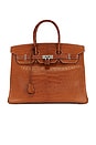 view 1 of 9 Hermes Fauve Matte Alligator Birkin 35 Handbag in Gold