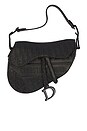 view 1 of 8 Dior Embossed Saddle Bag in Black