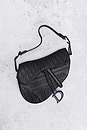 view 2 of 8 Dior Embossed Saddle Bag in Black
