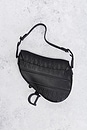view 3 of 8 Dior Embossed Saddle Bag in Black