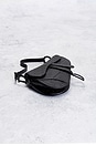 view 4 of 8 Dior Embossed Saddle Bag in Black